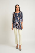 Crackle Wave Draped Top
