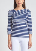 3/4 Sleeve Asymmetrical off the Shoulder Top