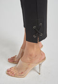 Slim Ankle Pant with Laced Trim