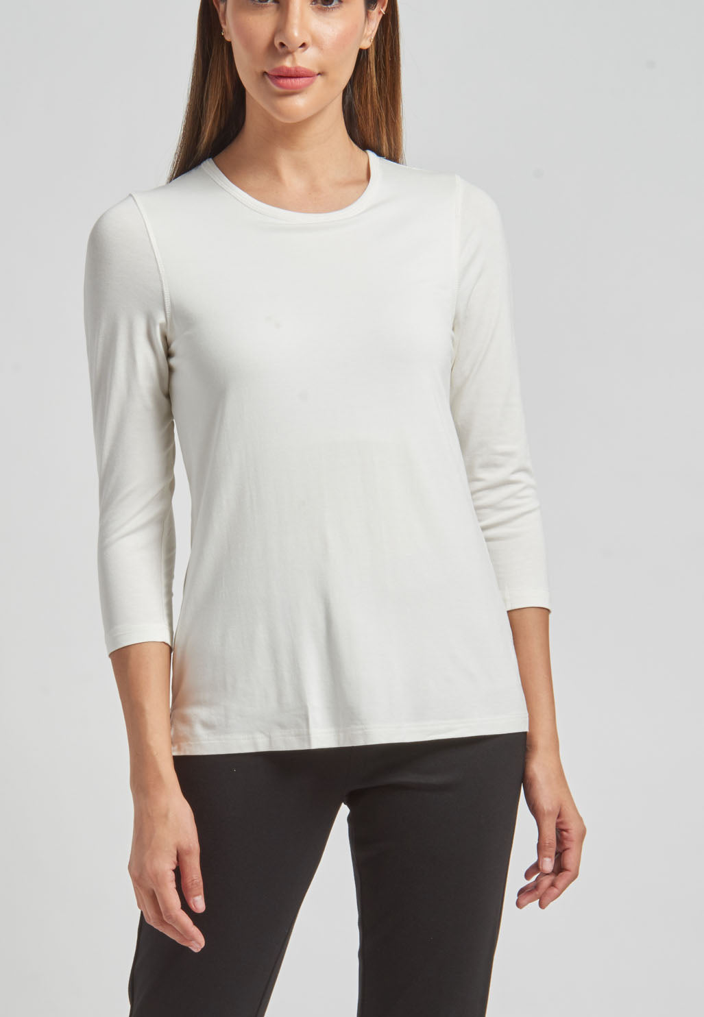 nøjagtigt investering sarkom 3/4 Sleeve Crew Neck Tee with Tummy Control – Lynn Ritchie